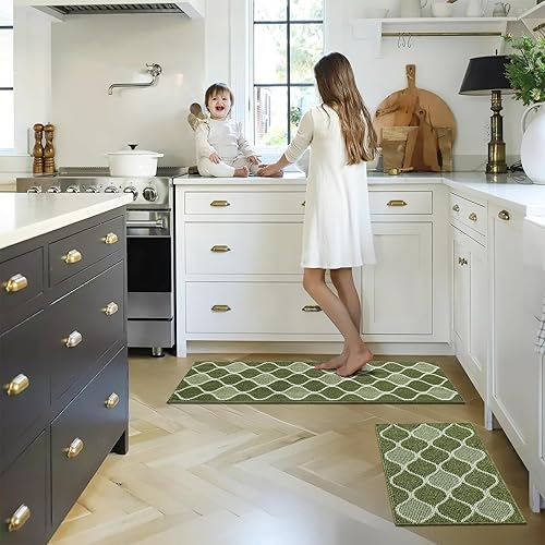 Miniatura 8 de Villsure Kitchen Rugs and MatsNon Skid Kitchen Runner Rug Absorbent Resist Dirt Kitchen Floor Mat Comfort Standing Mat Made of 100 Polypropylene