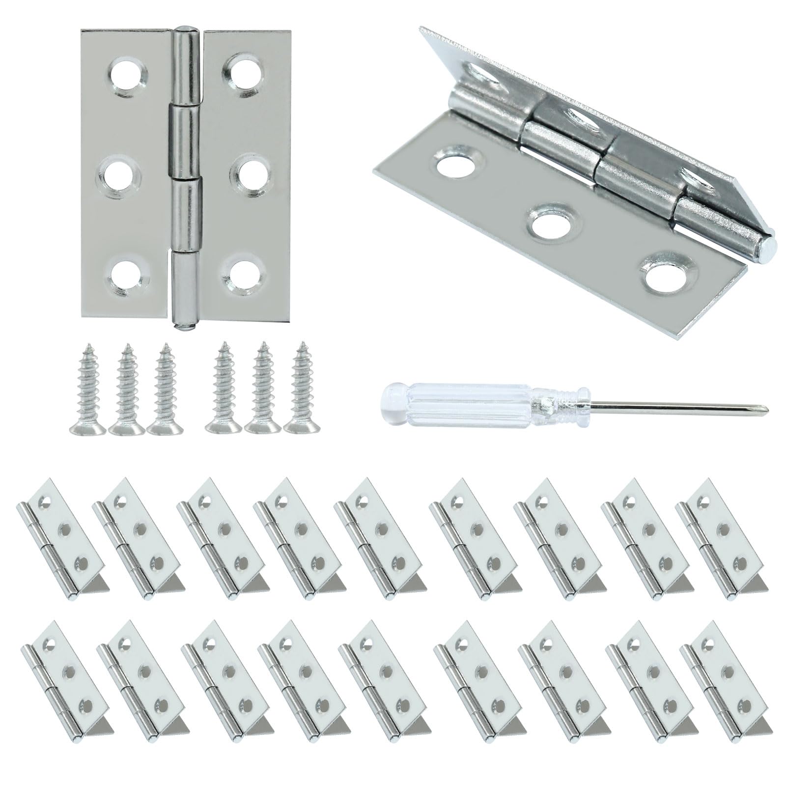2 Inch Steel Butt Hinges - 20 Pack -1 2 Inch Steel Butt Hinges - 20 Pack -1
