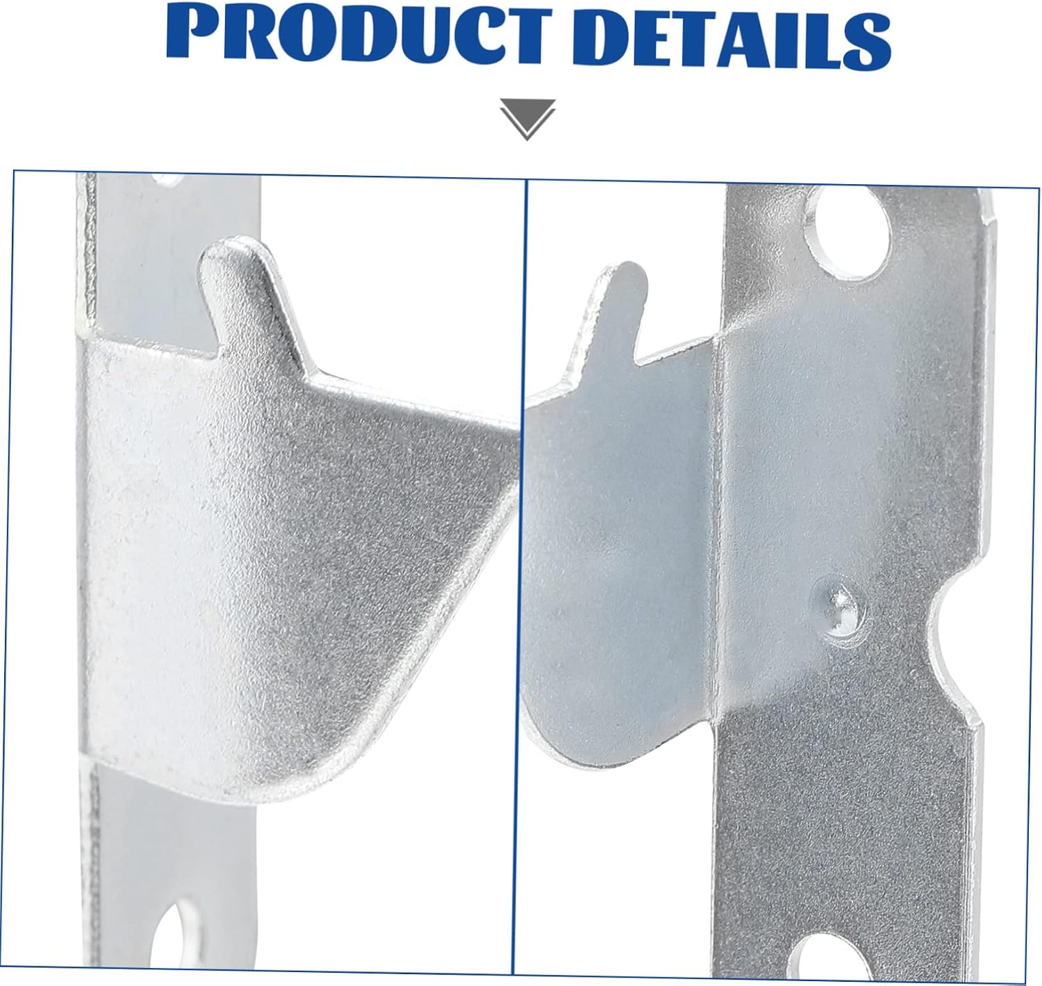 8sets Curtain Rod Brackets for Wall Mount Sturdy Curtain Hardware Holders Screws for Living Room Bedroom Kitchen and Bathroom Use