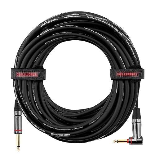 Miniatura 11 de by Gator Cases Headliner Series Premium - Cable para instrumento de guitarra de ángulo recto a recto de 10 pies con tecnología de interruptor