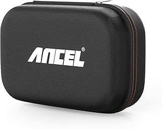 ANCEL Protective Case Storage Bag for OBD2 Scanner FX2000 FX3000, Code Reader VD500 VD700 BM700, Battery Tester BST200 BM200 BA301, Professional Waterproof Shockproof Carry Box with Zipper(Case Only)