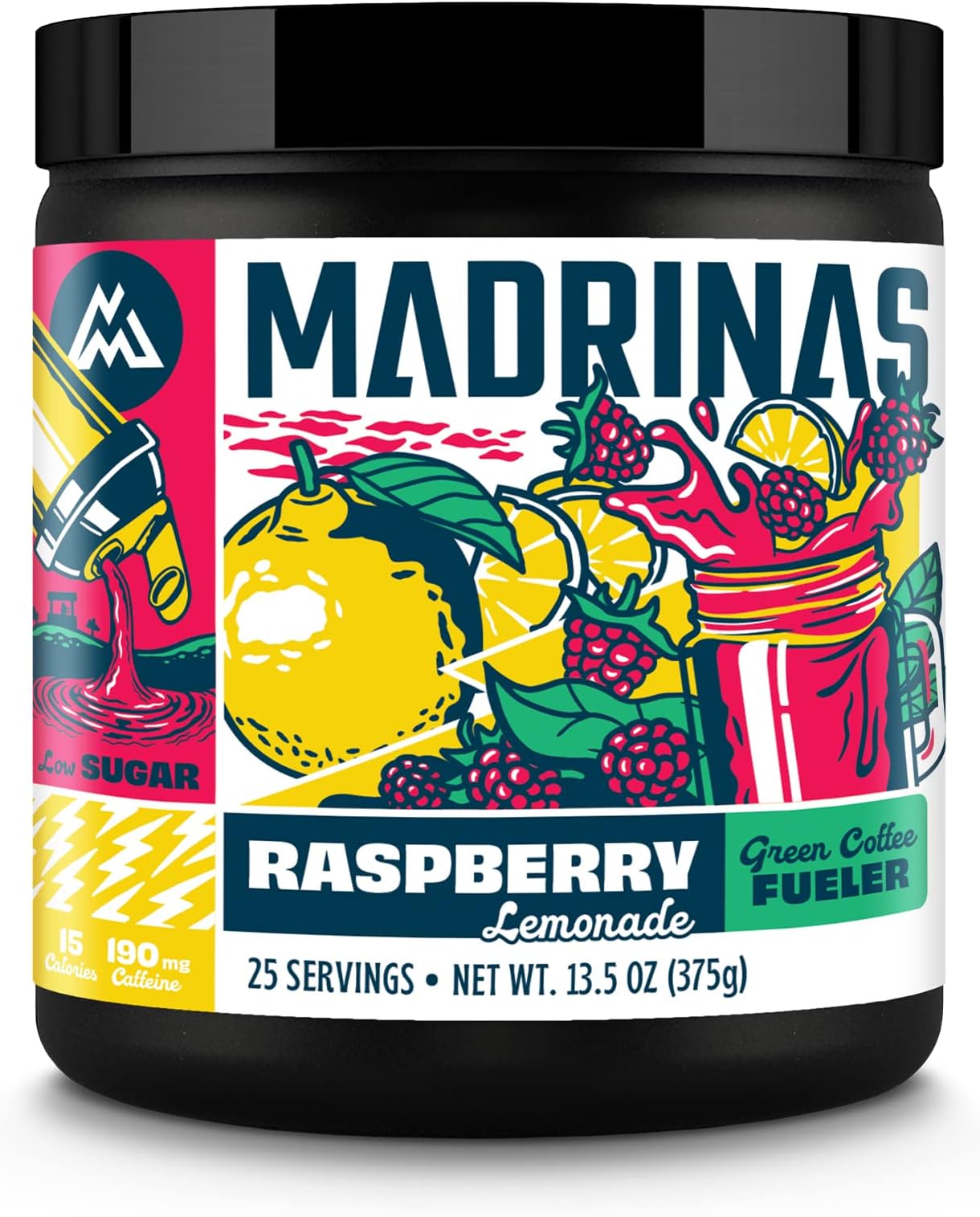 Madrinas | Raspberry Lemonade Fruit Fueler | 13.5oz (25 Servings)