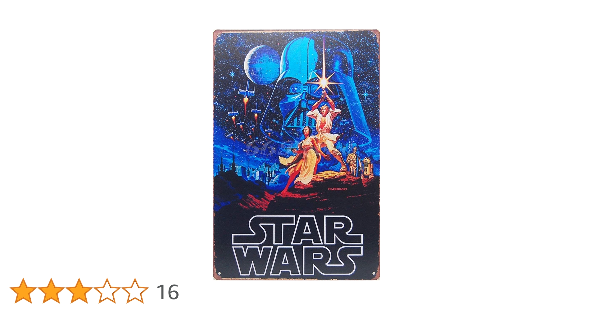 Amazon｜1977年スターウォーズのポスター、メタルティンサイン