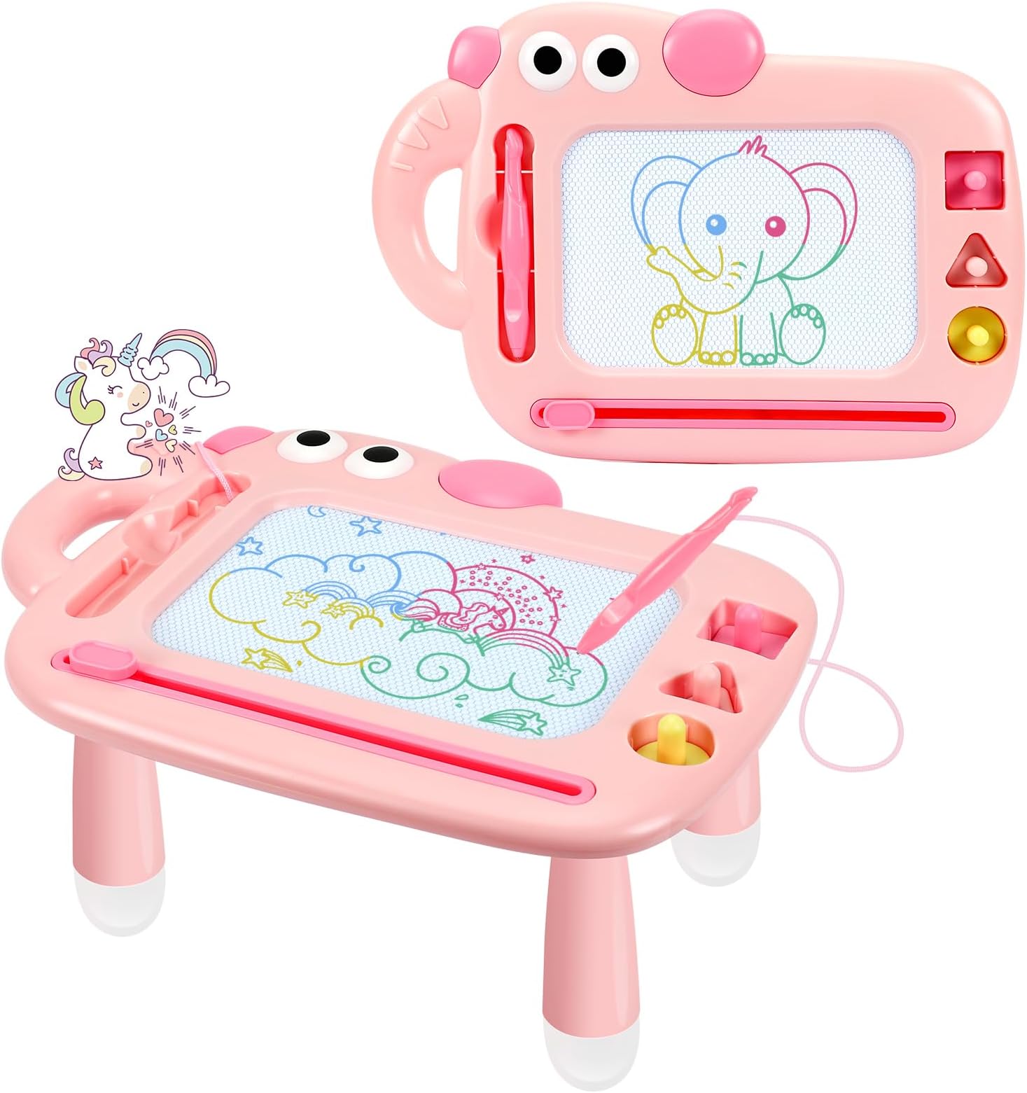 Toddler Girl Toys Age 1-2, Magnetic Drawing Board, Erasable Doodle Board Pad for Kids, Baby Early Learning Toys for 1 2 3 Year Old Girls, First Christmas New Year Birthday Gifts for Girls Boys