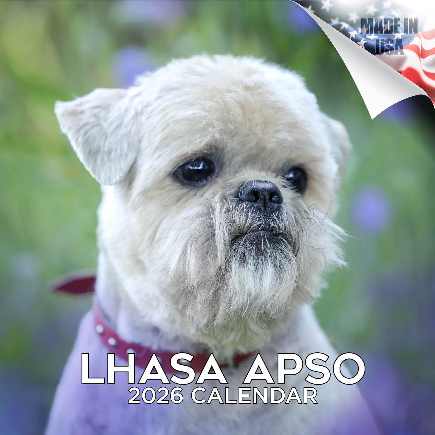 2025 2026 Lhasa Apso Calendar - Dog Breed Monthly Wall Calendar - 12" x 24" Open - Thick No-Bleed Paper - Giftable - Academic Teacher's Planner
