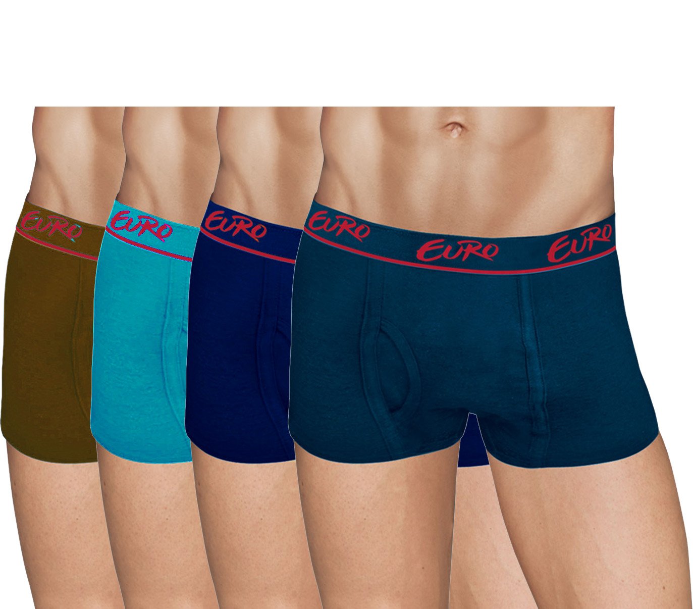 euro Micra Men's Cotton Mini Trunks (Pack of 4)-picture-24