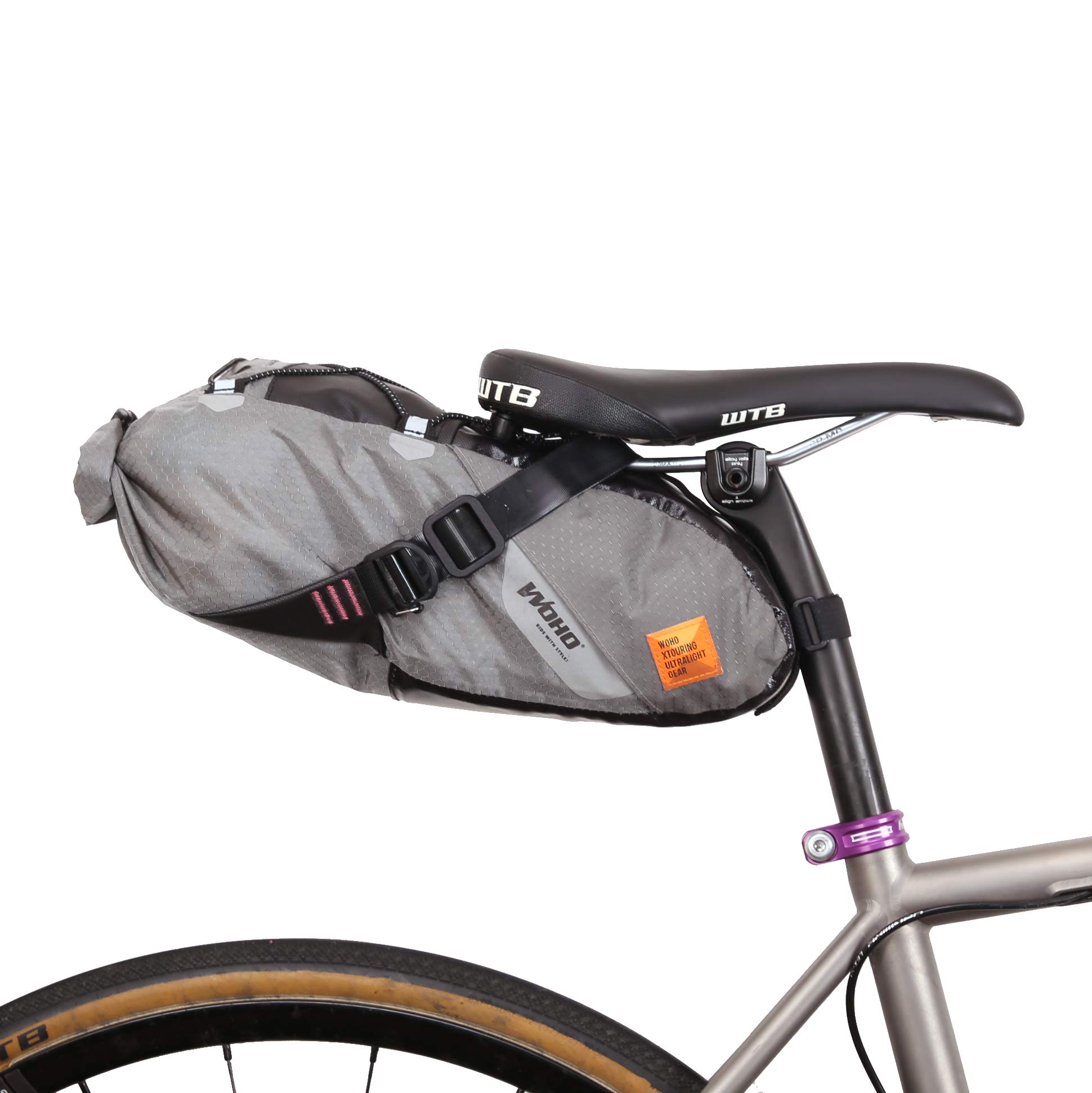 WOHO Xtouring Bikepacking Saddle Bag DRY S Iron Grey