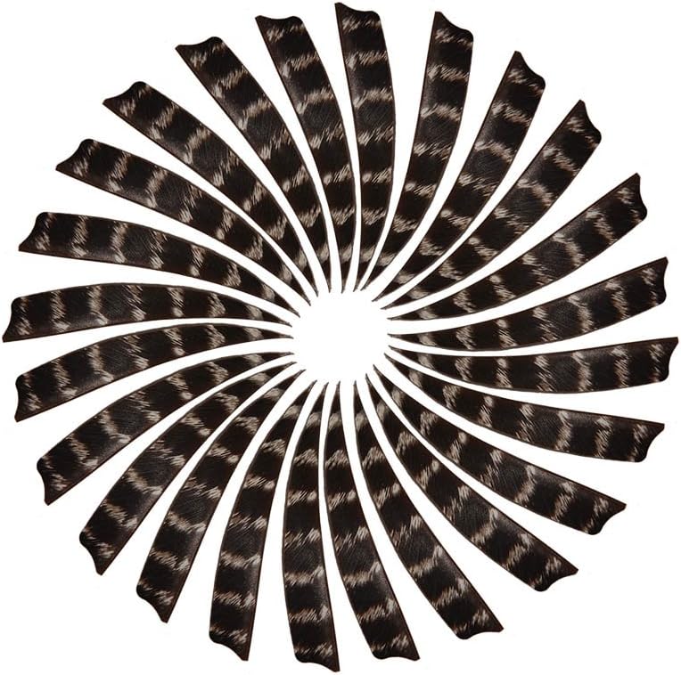 50pcs Turkey Feather Fletching 4'' / 5'' Right Wing Arrow Feathers Vanes for Wooden Bamboo Arrows