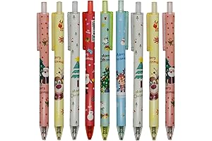 Maydahui 12PCS Cartoon Christmas Pens for Adults