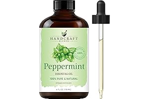 Handcraft Blends Peppermint Essential Oil: Refreshing Aroma for Diffusers