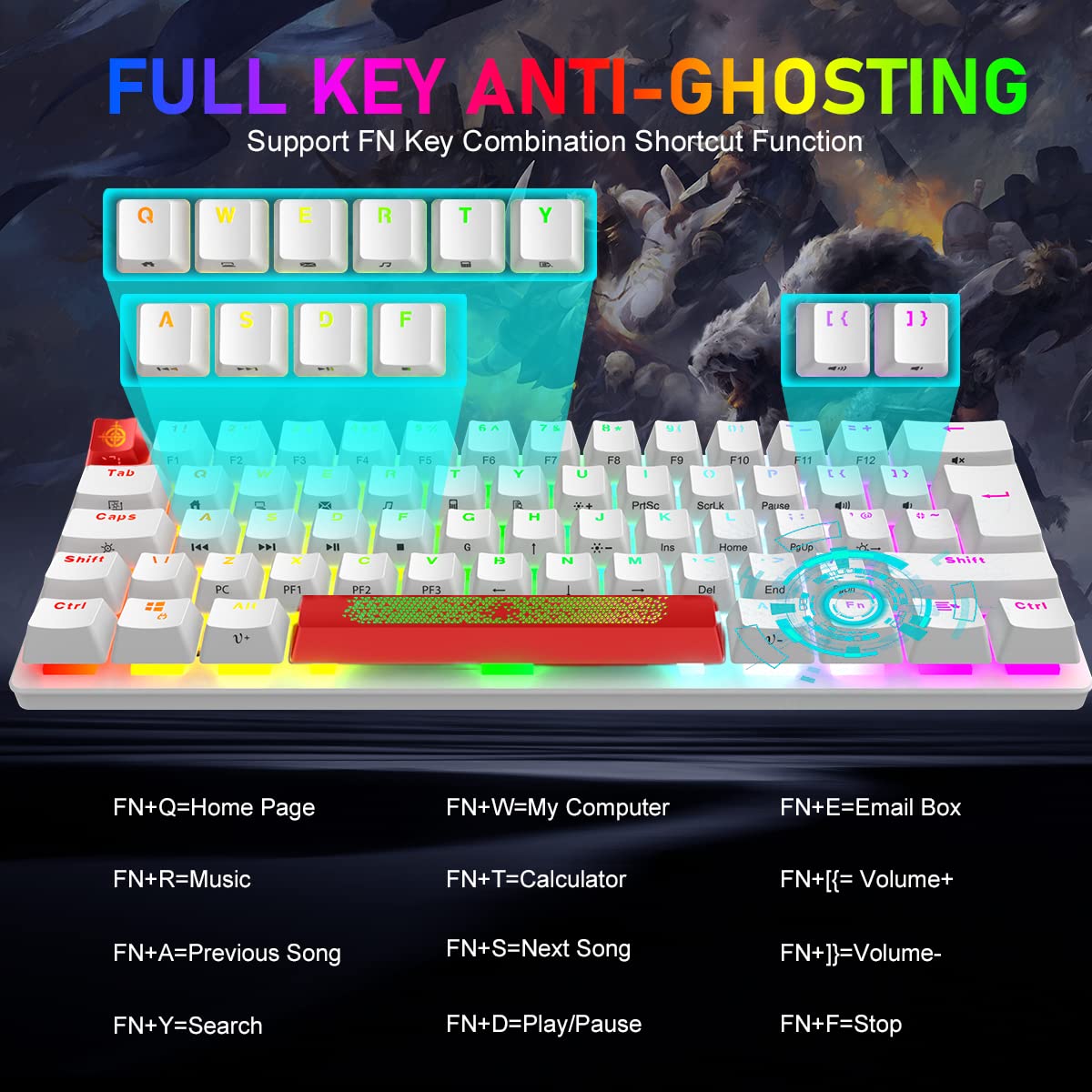 Questa Tastiera Meccanica Da Gioco Con Retroilluminazione RGB Costa Solo 15 99 Su Amazon 120522