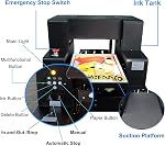 A3 L805 DTG Imprimeur, DTG Imprimante T-Shirt Machine avec mélange à l'encre blanche et nettoyage semi-automatique, Direct au vêtement pour T-shirts Chapeaux de pantalons Chaussures