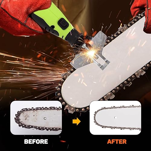 Miniatura 2 de Electric Handheld Chainsaw Sharpening Kit, Cordless Chainsaw Sharpener, Multi-Function HighSpeed Chain Sharpener Tool Set Battery Powered with 6pcs