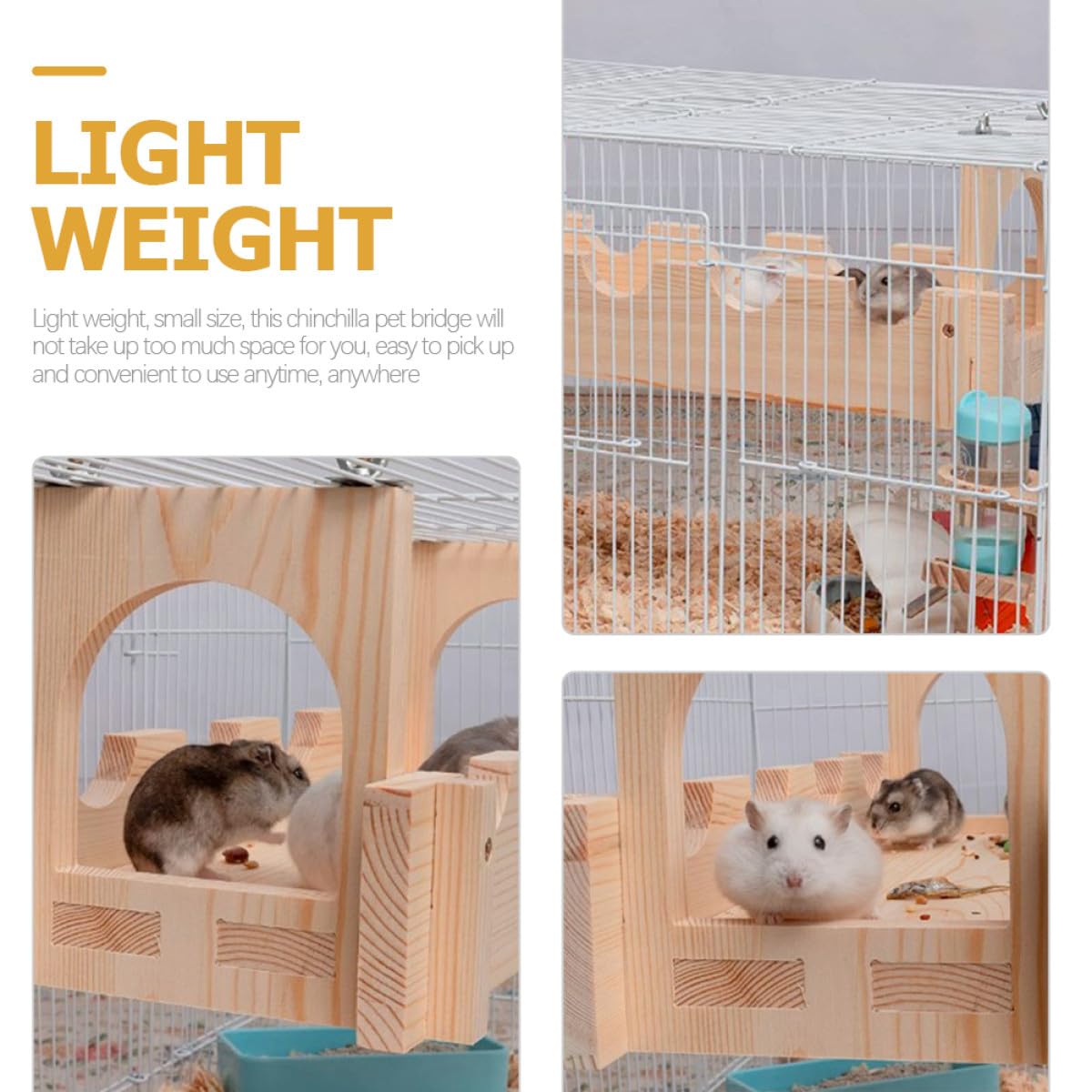 BETOOKY Hamsterkäfigbrücke für Kleintiere, Kletter und Laufübung