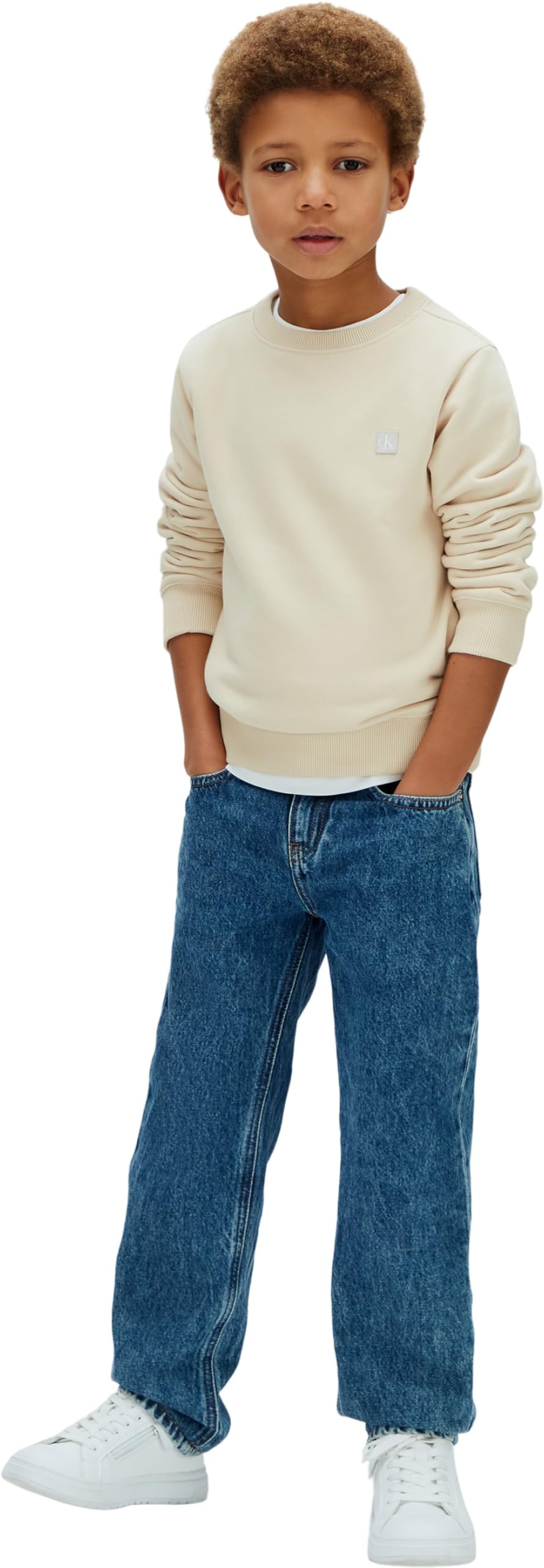 Calvin Klein Mini Badge Reg Cn Lv1cksjb33 Otras Sudaderas Unisex niños