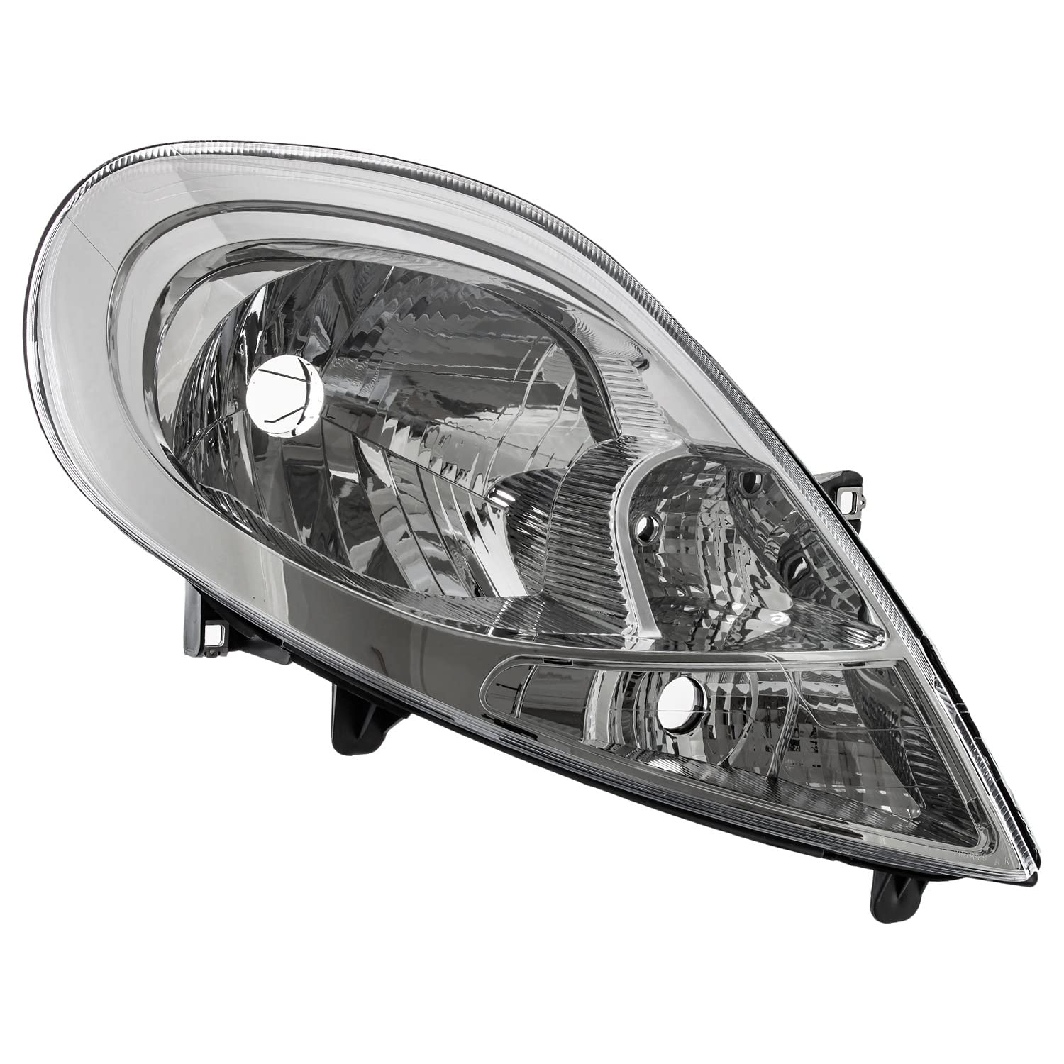 Faro principal delantero derecho cromo + amarillo H4 para modelo Primastar (X83) año de fabricación: 01/2007->> Vivaro (E7/F7/J7) Trafic II (EL/FL/JL) 01/2007->>