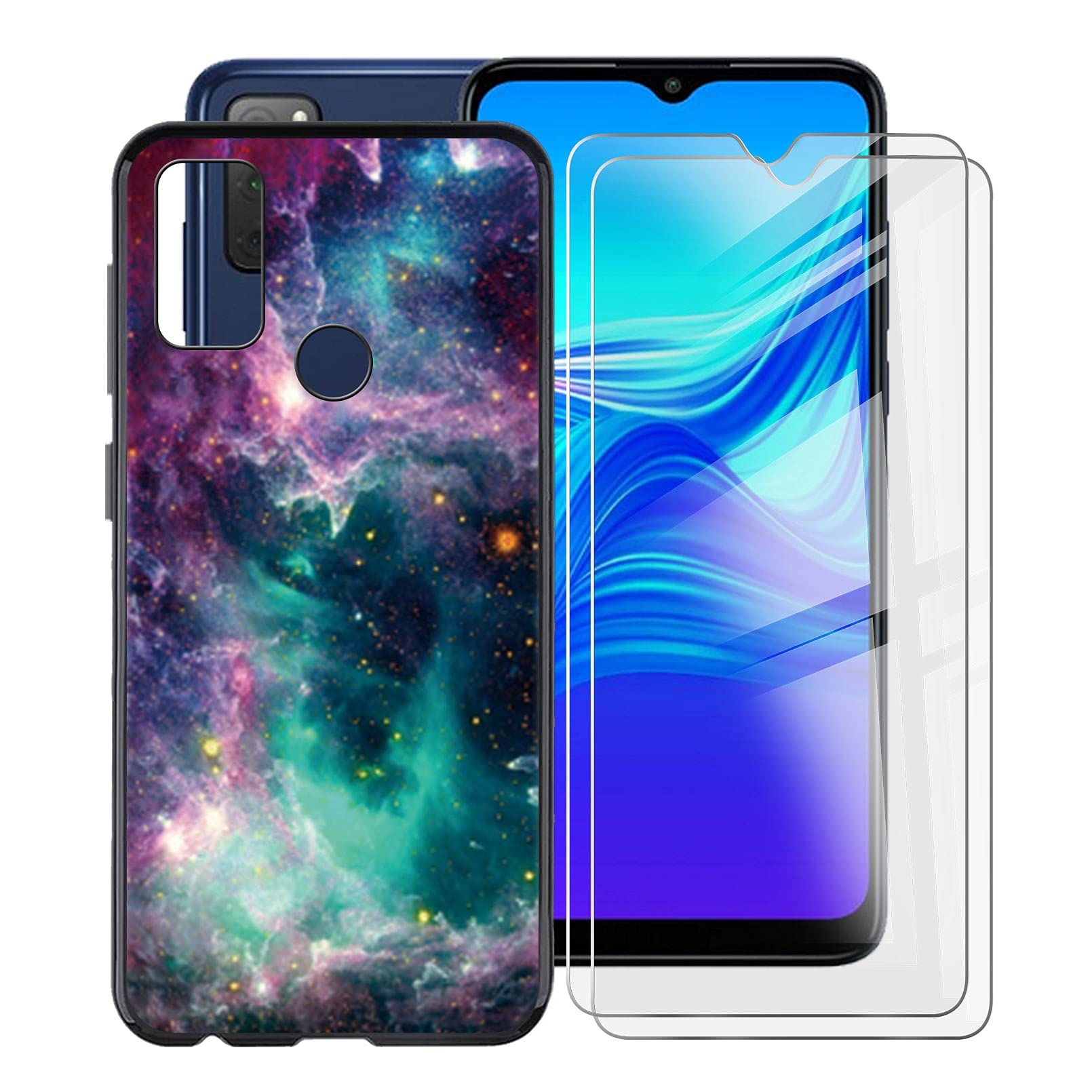 JIENI Custodia per TCL 20Y (6.52),Silicone Cover morbido telefo