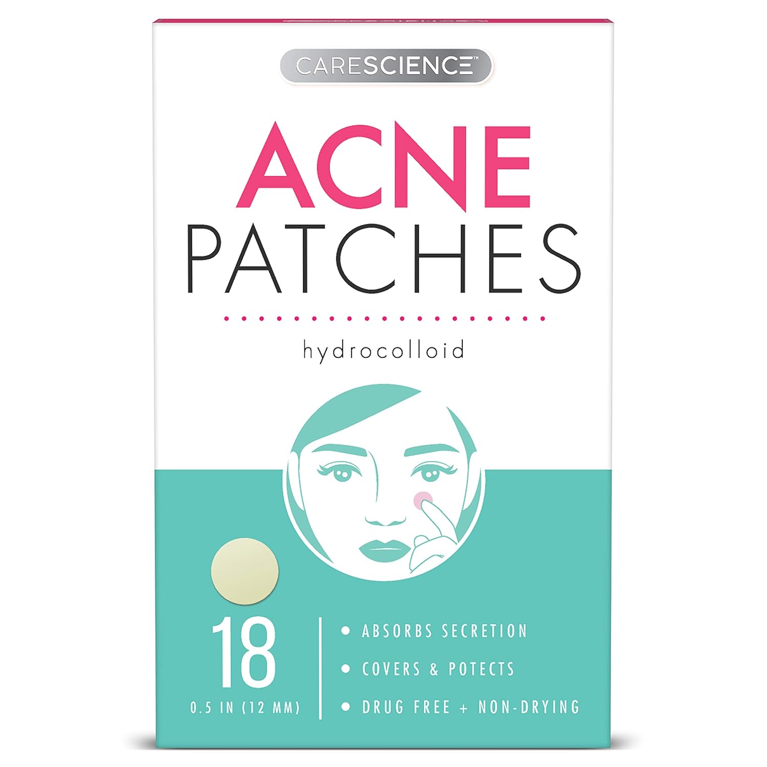 Buy Care Science Hydrocolloid Acne Pimple Patch, 18 Count Waterproof