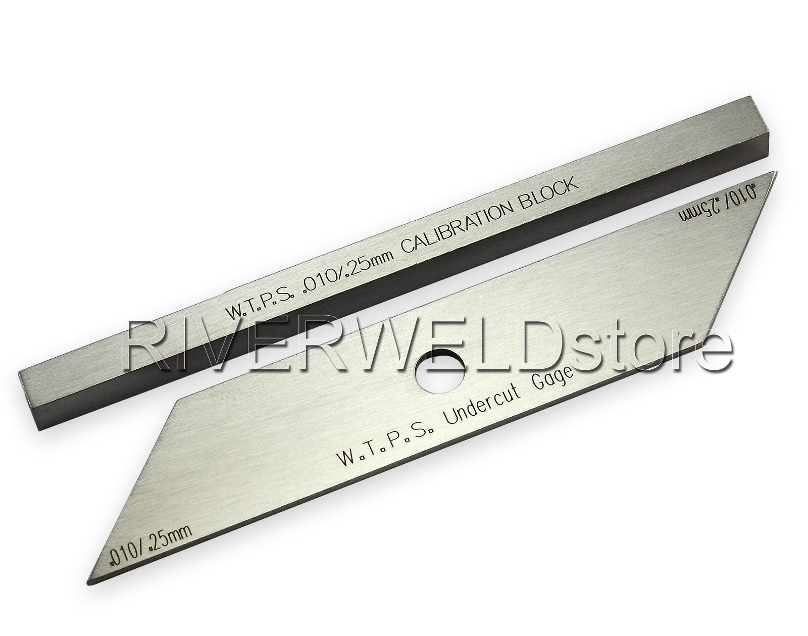 RIVERWELD Welding Gauge Two-piece Rod With Undercut Gage & Calibration Block-image-0