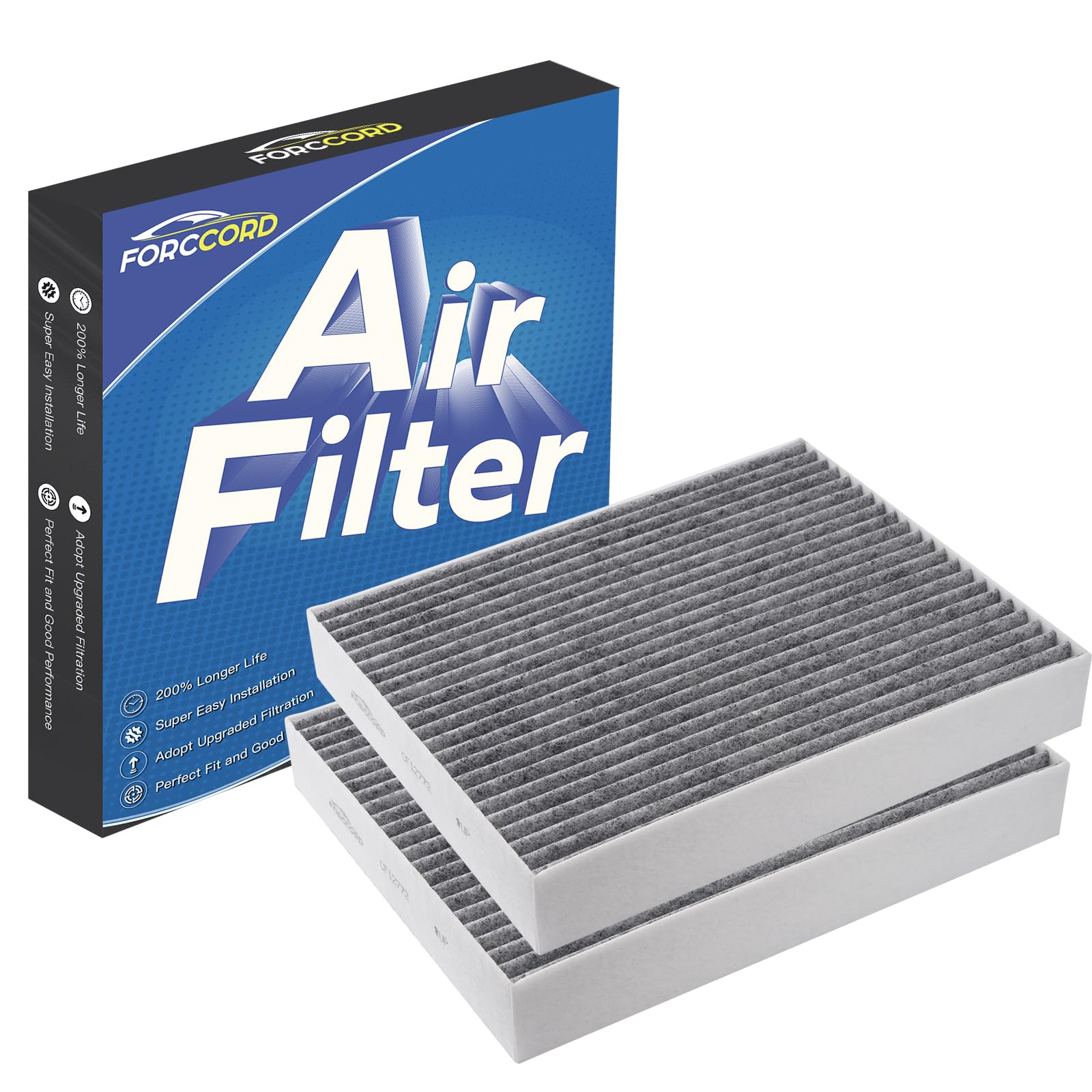 2-Pack Cabin Air Filters for Ford Explorer/Escape 2020-26, Bronco 2021-26
