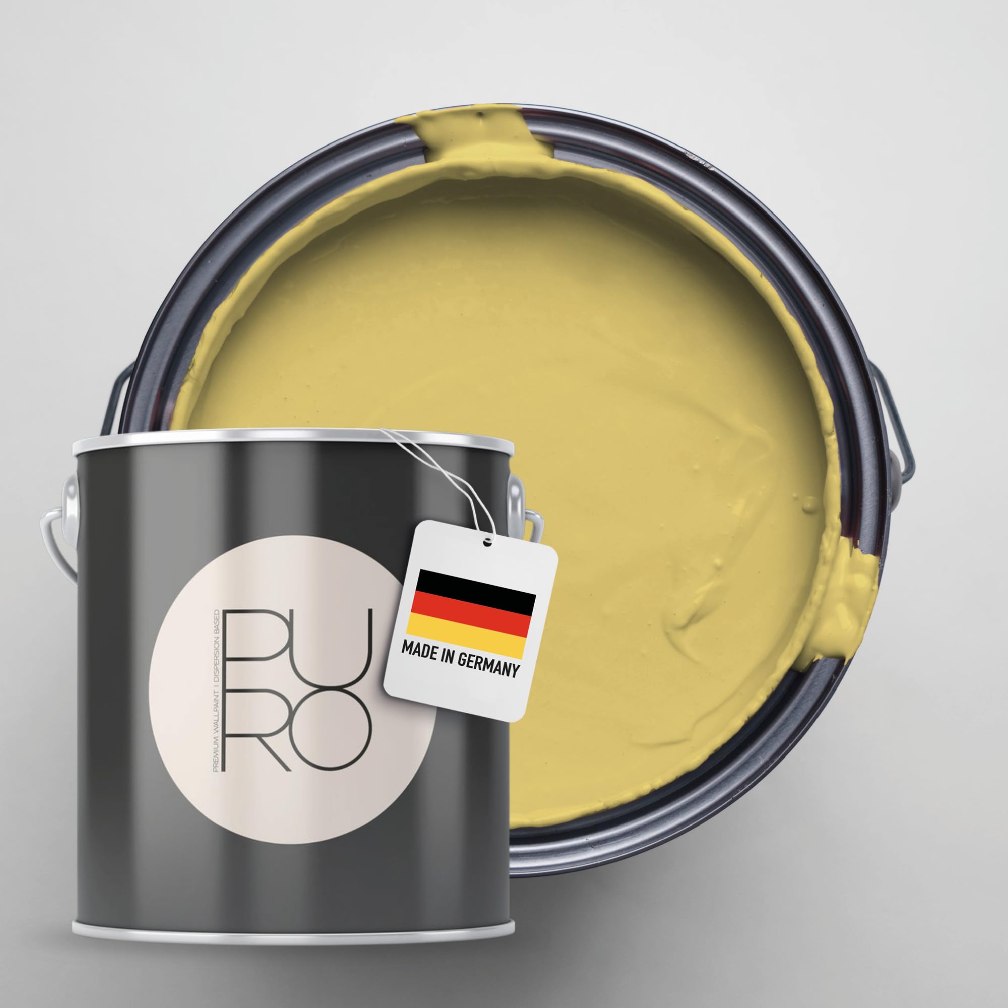 Livingwalls PURO Pintura mural de c8001 - Pintura para salones y estudios de muy alta opacidad - color mate de en Amarillo - 5l