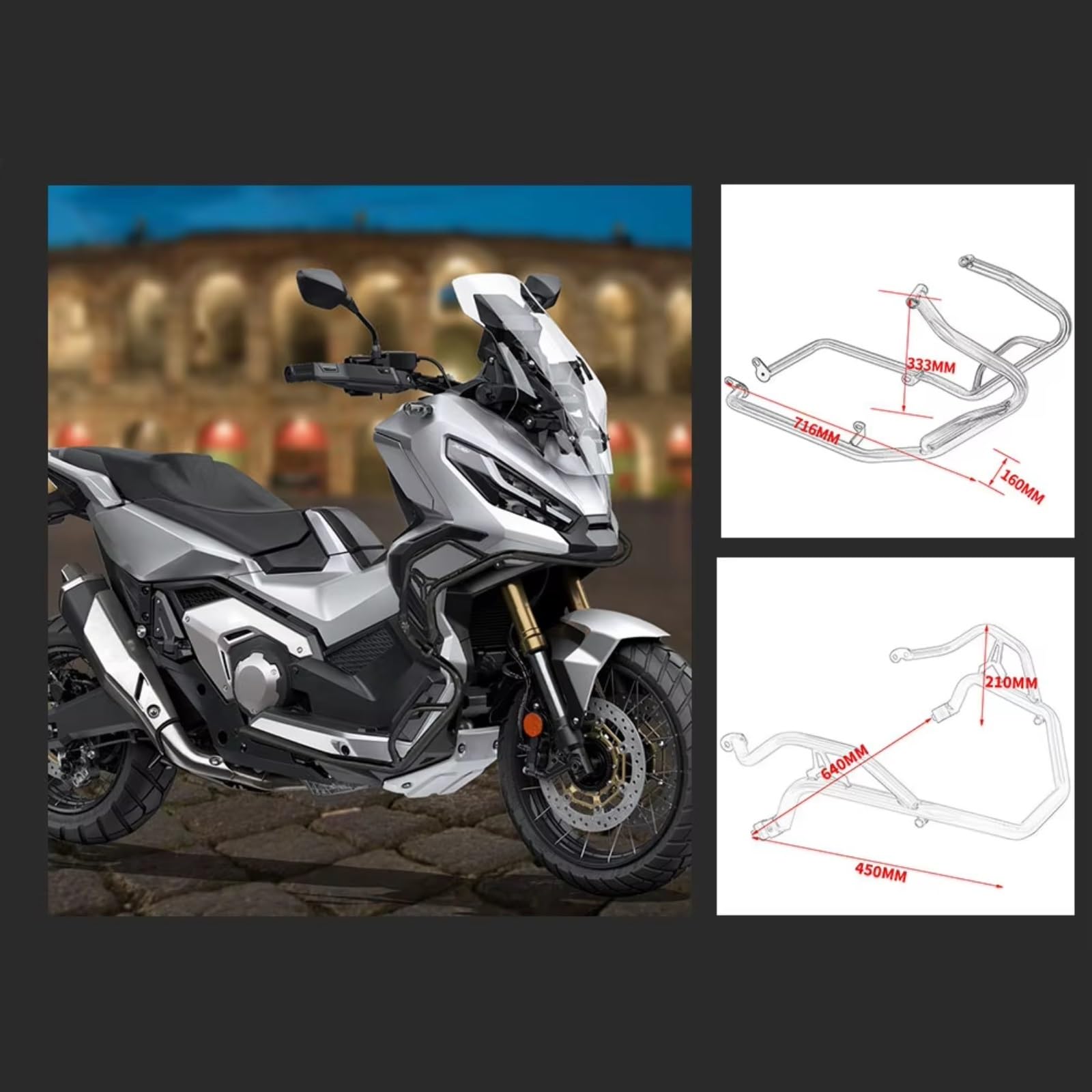 Paraurti Compatibile Con Xadv 2017-2020 Protezione Motore Moto Barra Paramotore Paraurti Autostradale Accessori Ricambio