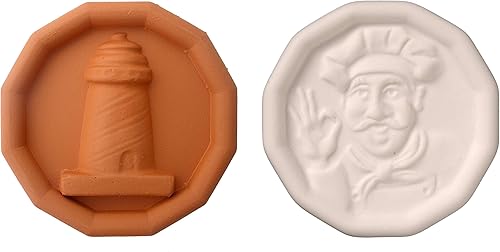 JBK Pottery Paquete de Cocina - Juego de Ahorro de Azúcar Moreno y Disco Recordatorio de Ollas - Excelente para Mantener el Azúcar Suave durante