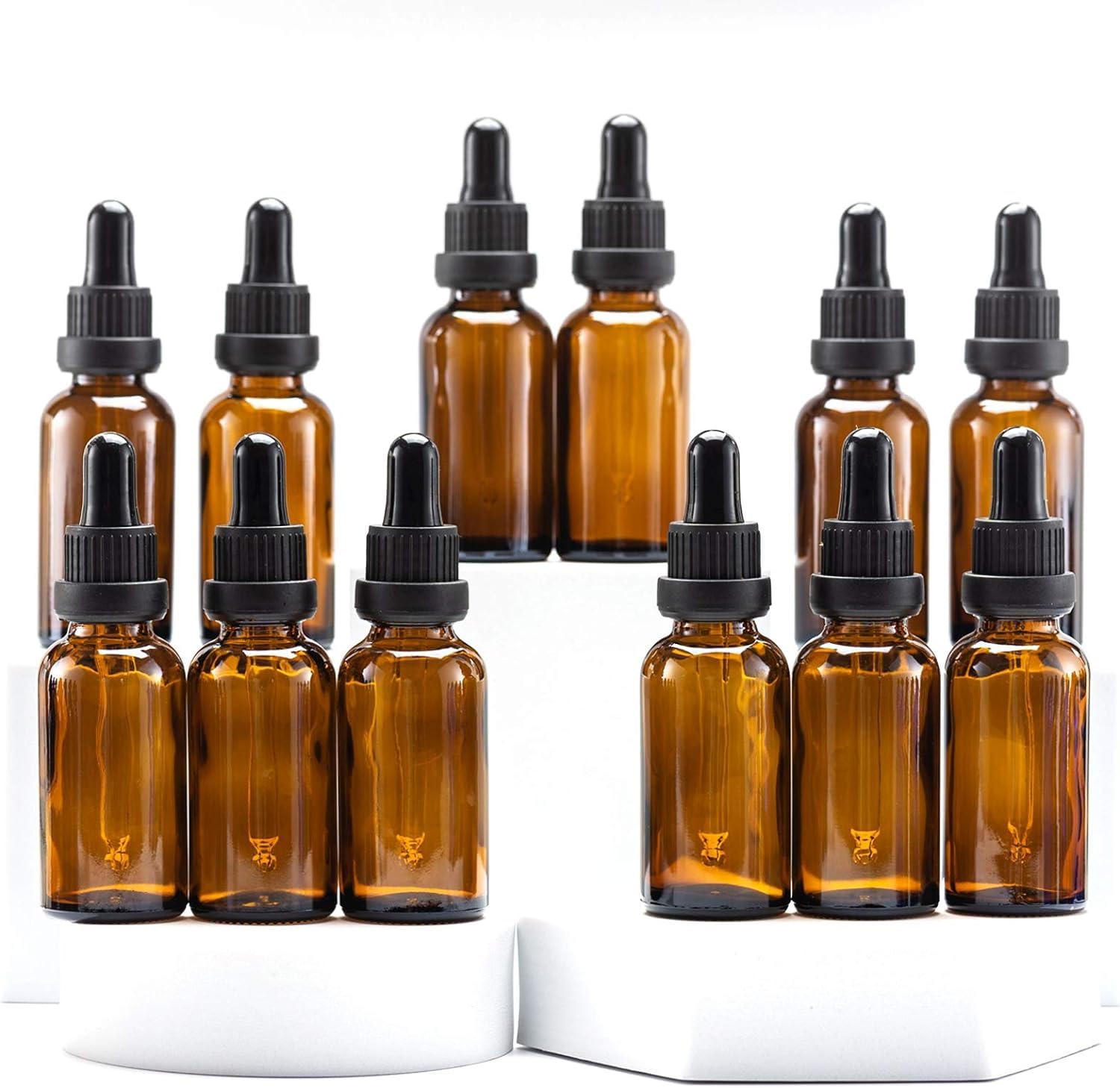 Wellline Kehribar Cam Damlalıklı Şişe 50ml, Cam Damlalıklı ile, Esansiyel Yağlar, Aromaterapi, Kozme