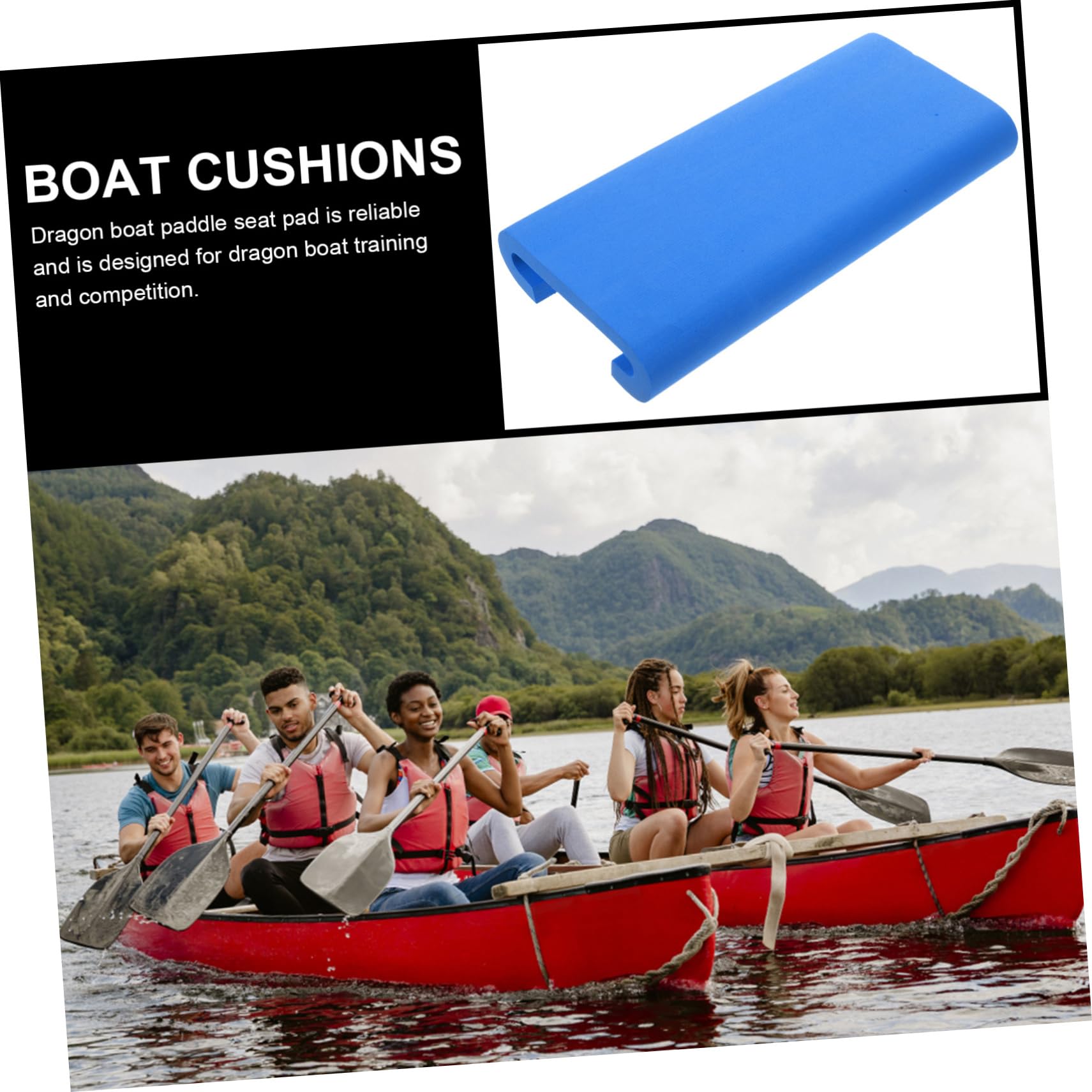 Gogogmee Dragon Boat Seat Cushion Pad Slip Saddle for Outdoor Competition Durable Breathable Design for Enhanced Comfort and Stability