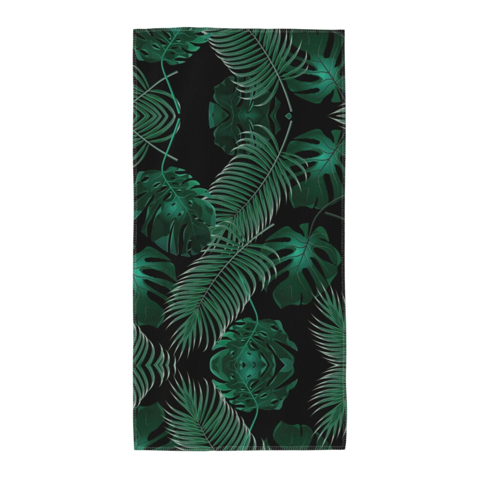 SDEGTHO Banana Leaf Green Fashion Printed Bath Towel High Water Absorption For Hiking Trip