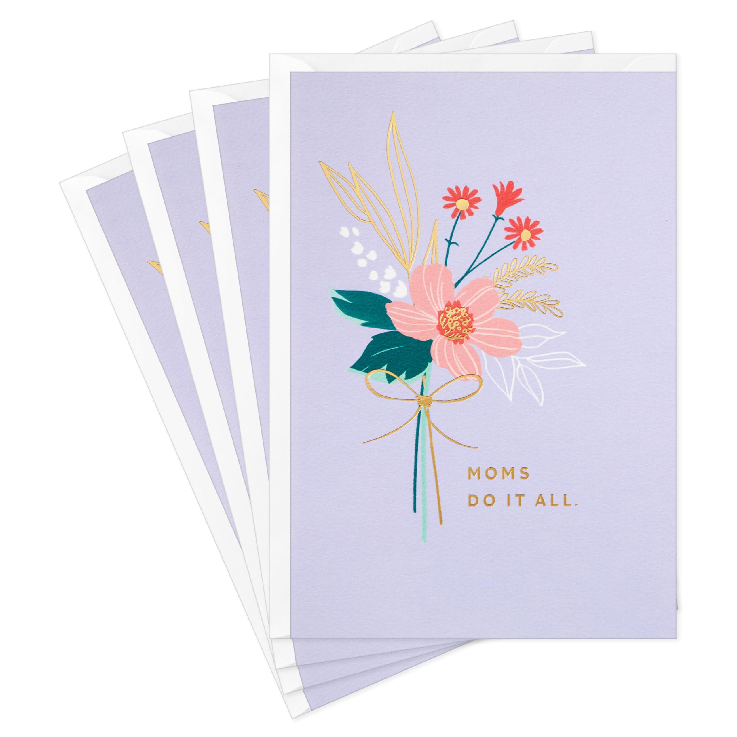 Hallmark Signature Pack of 4 Mothers Day Cards (Moms Do It All)