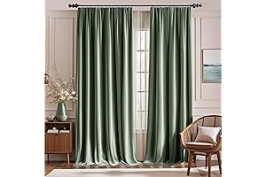 Lazzzy Sage Green Thermal Insulated Drapes