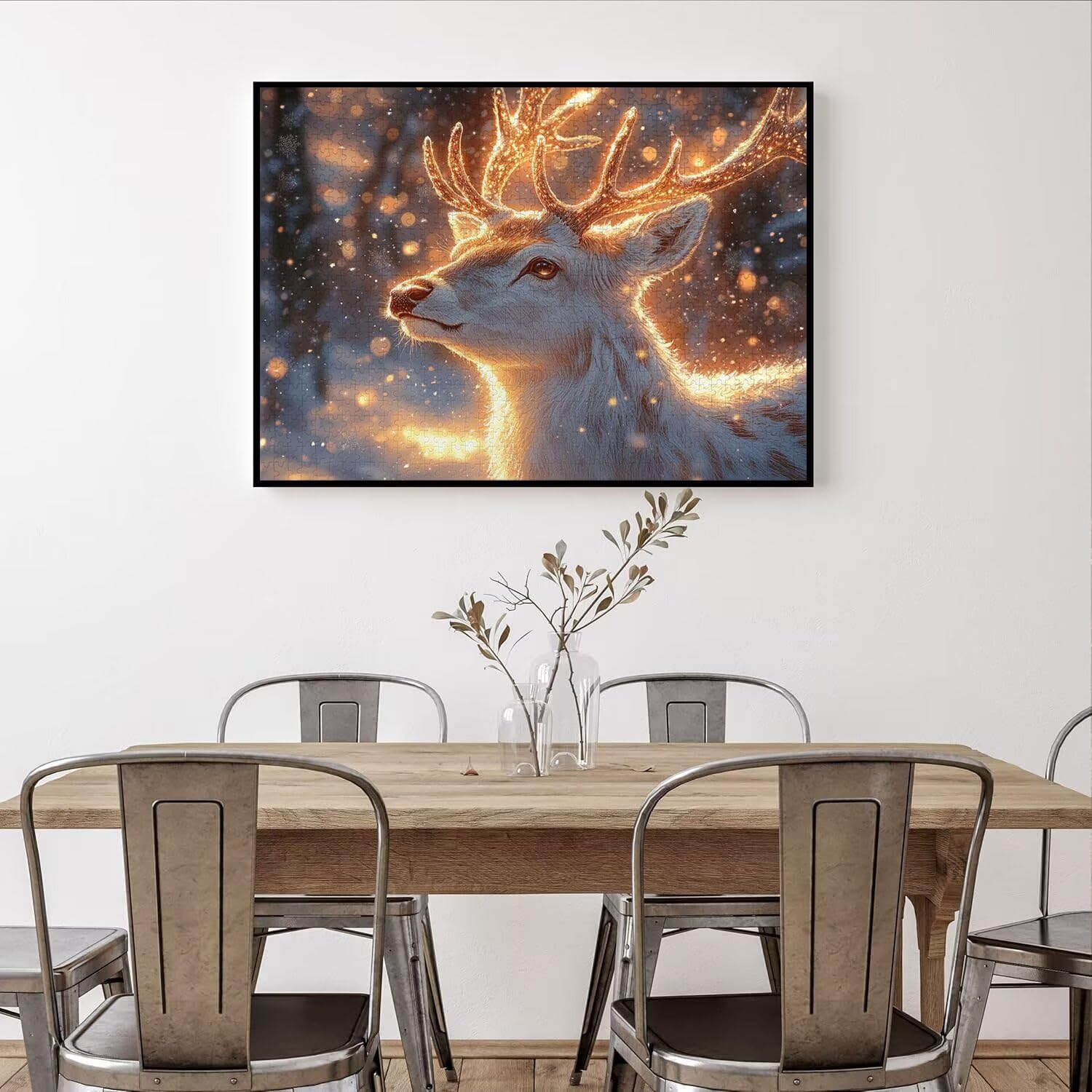 Puzzle 5000 Teile für Erwachsene, 3D Puzzle Traum Holzpuzzles, n-571 | Puzzlematte Hirsch, Heimunterhaltung, Entspannung Meditationspuzzle, Impossible Klassische Jigsaw Puzzles, Home Decoration