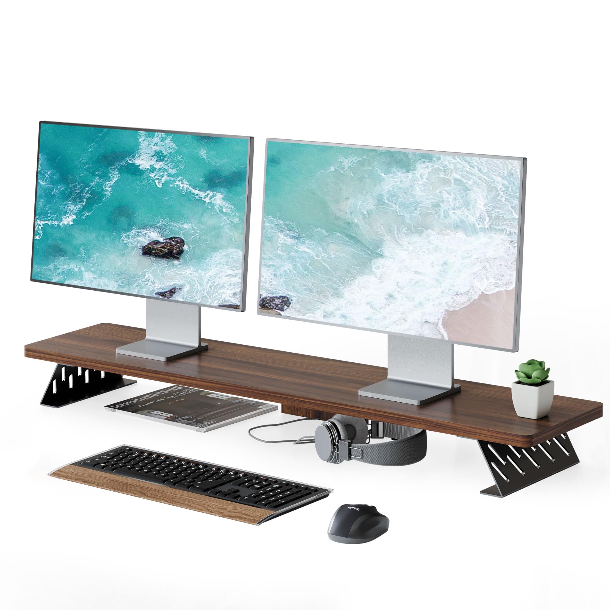 Amazon.co.jp: Fenge モニター台 卓上 モニタースタンド デスク