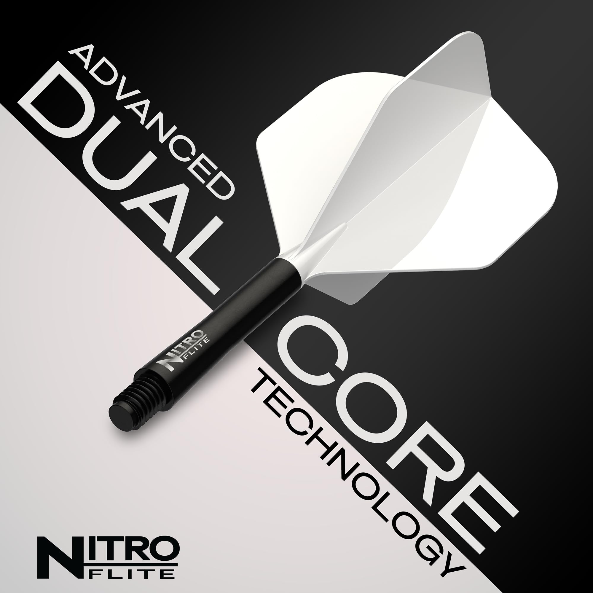 RED DRAGON Darts Nitro Flite Integrated Flight and Shaft System No2 Shape Design Professional Dart Accessories
