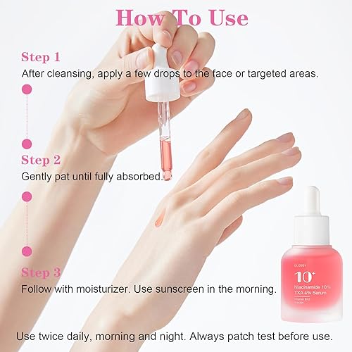 Miniatura 6 de Suero de niacinamida 10% + suero de ácido tranexámico 4%, arbutina 2%, ácido hialurónico, suero facial hidratante y aclarante para una piel suave y