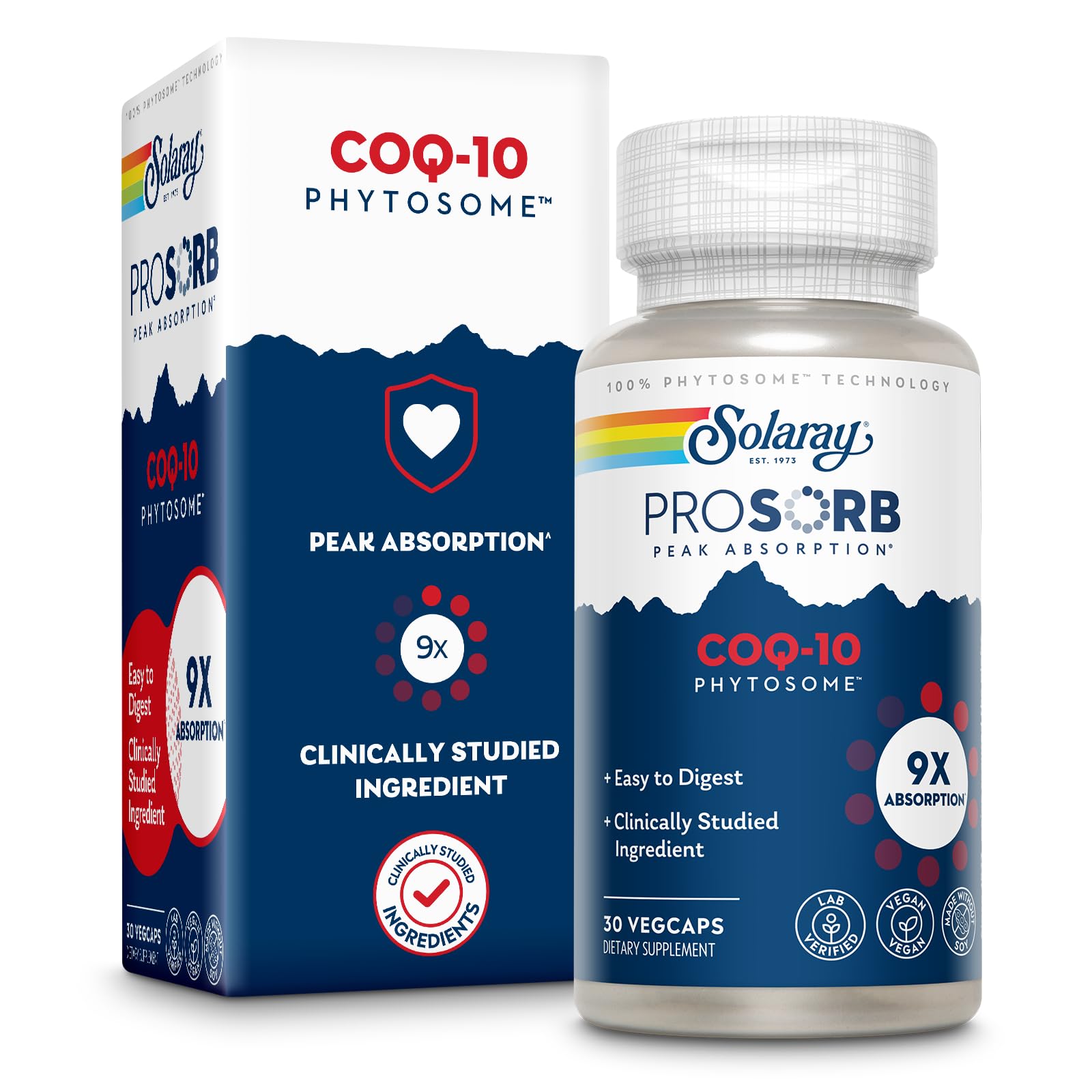 Amazon.com: SOLARAY CoQ-10 Phytosome - 9X Absorption CoQ10 200mg