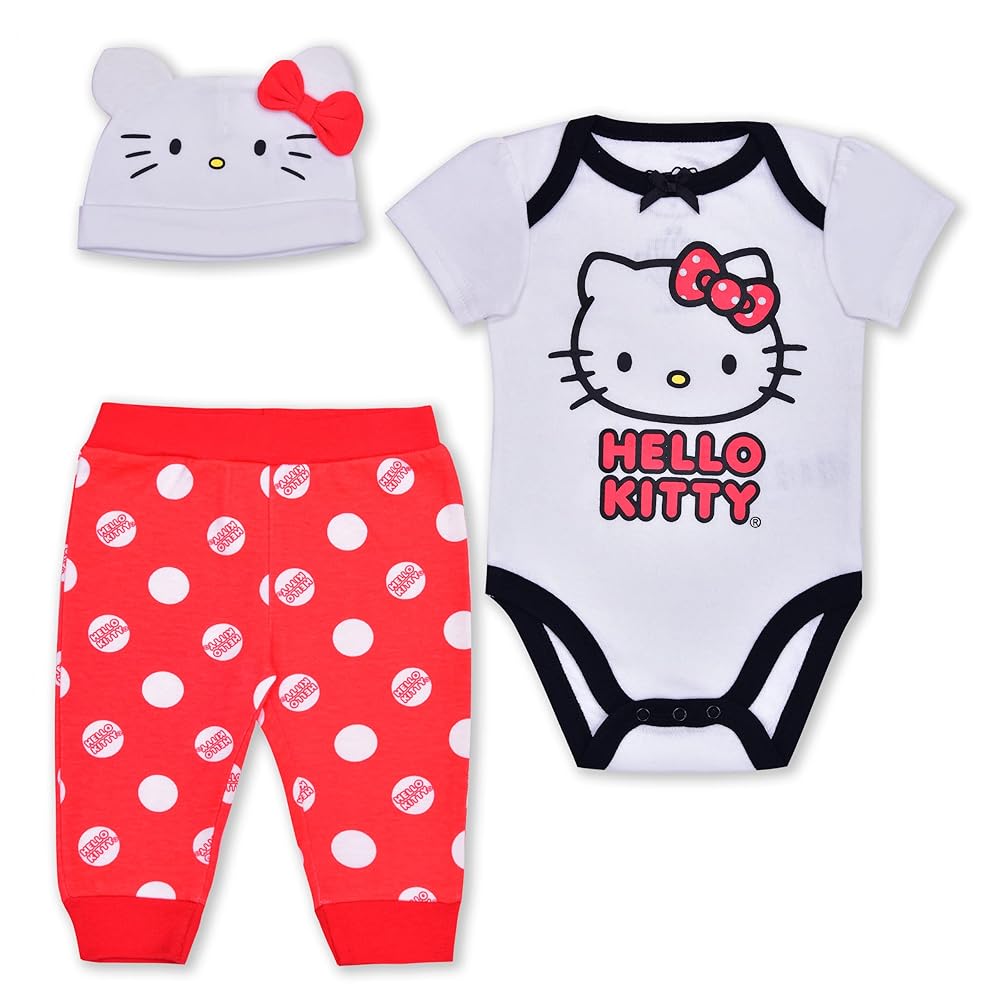 Amazon.com: Hello Kitty Baby Girls 2 Piece Red Polka Dot