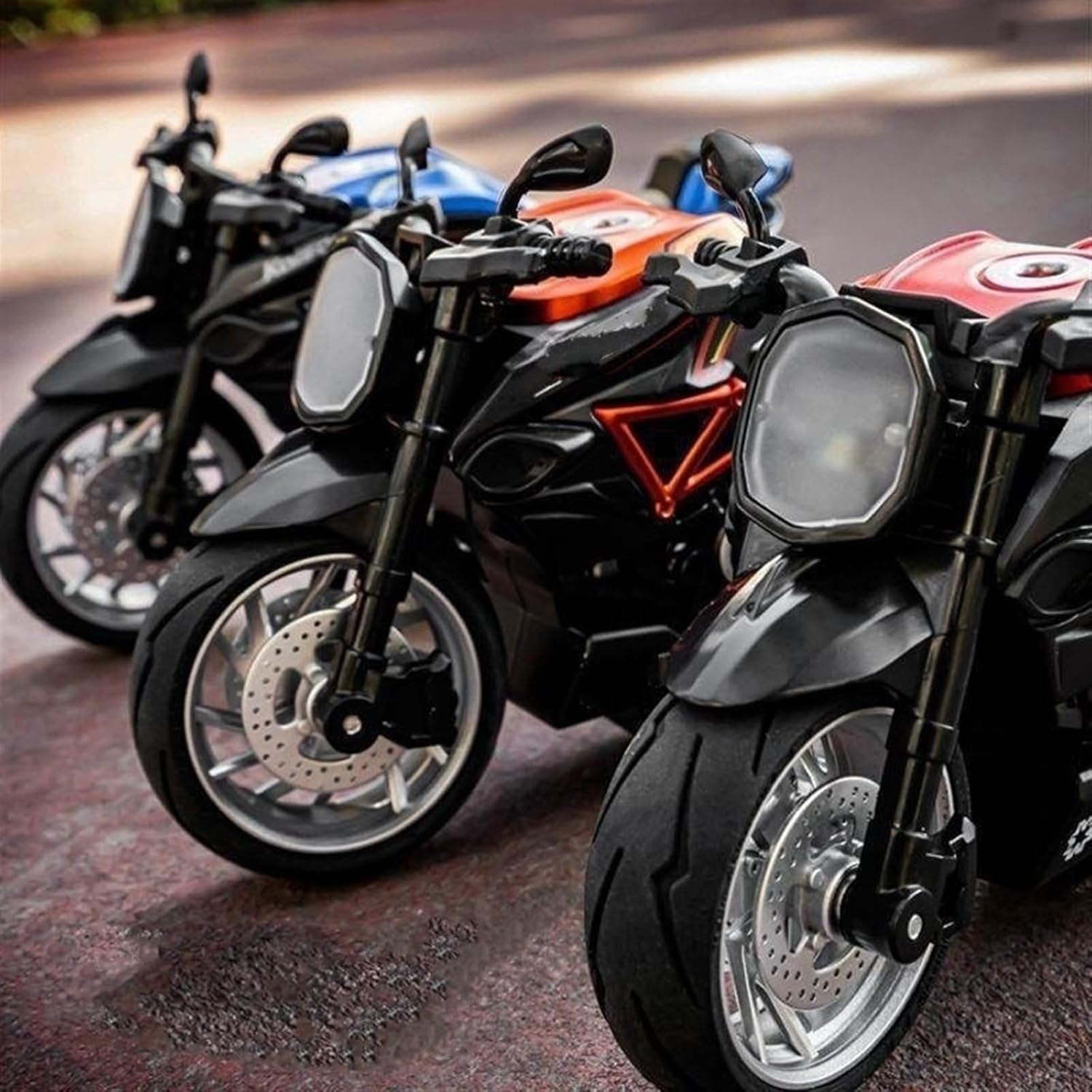 1:12 Simulation Alloy Motorcycle Model - Alloy Red(Paper)