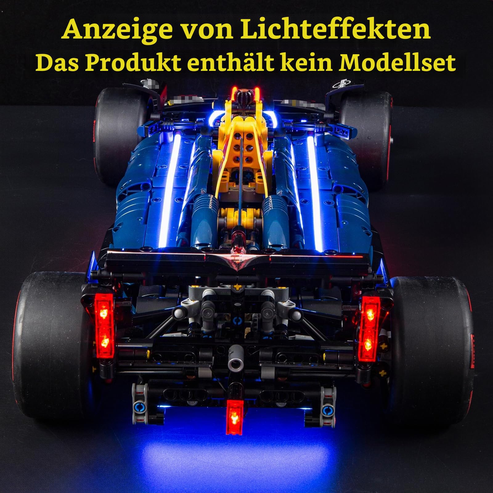 GEAMENT LED Licht-Set Kompatibel mit LEGO Oracle Red Bull Racing RB20 F1 Rennauto Technic 42206 Bausteine Modell (Modellsatz Nicht enthalten)