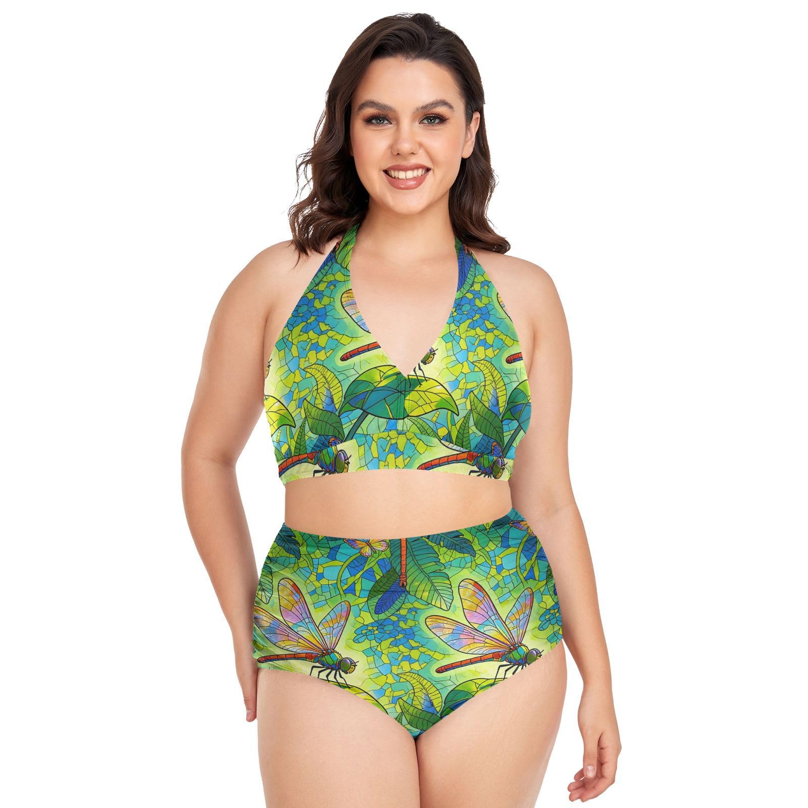Bikini de talla grande reductor que soluciona la falta de soporte en el pecho 7