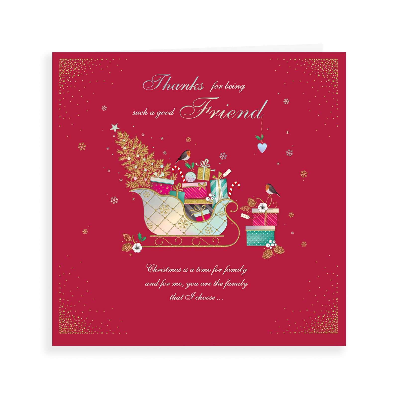 Classic Christmas Card Friend - 223 mm sq - Regal Publishing