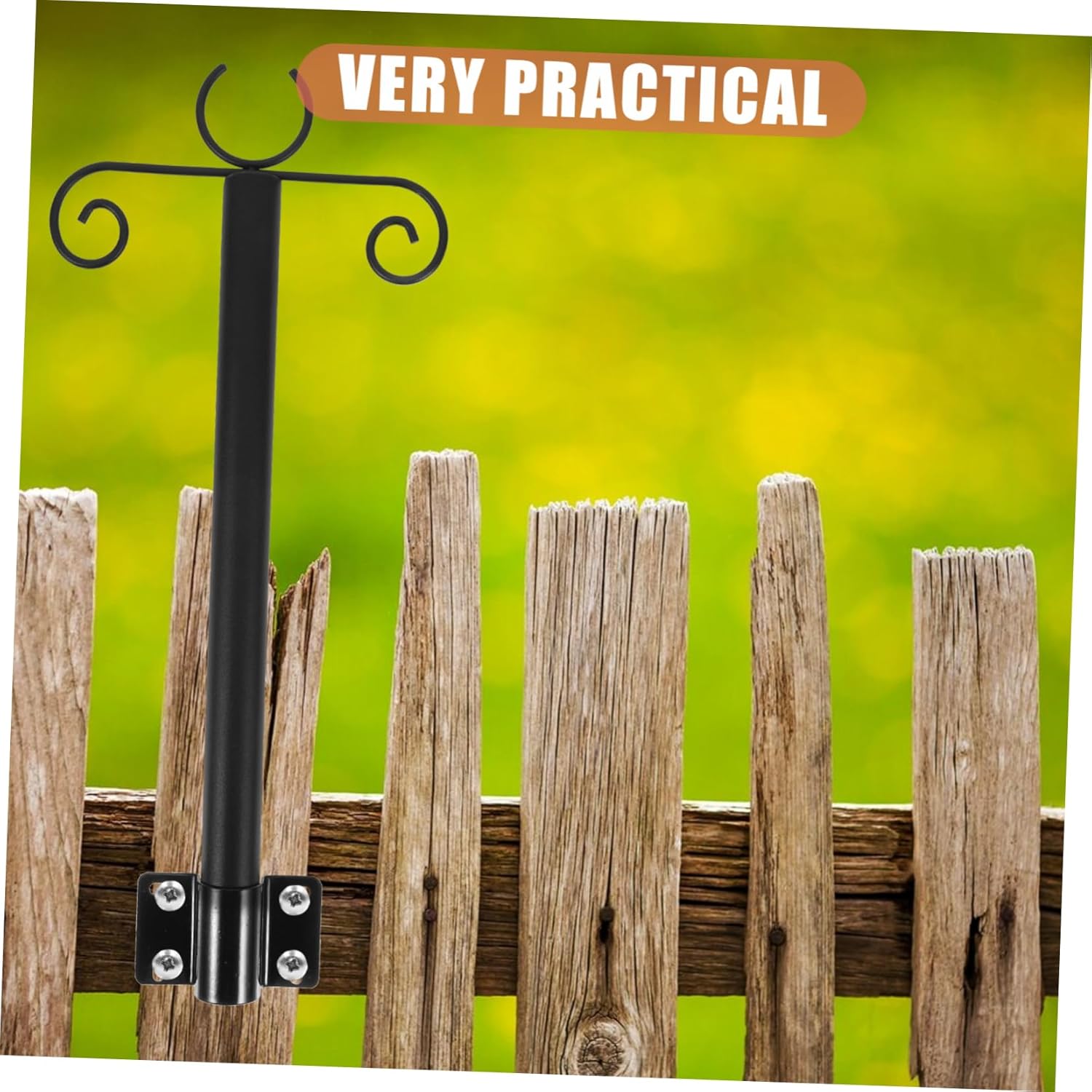 1set Outdoor String Light Pole Heavy Duty Support Rod for Hanging Lights Bird Feeders Easy Installation for Patio Garden Fence Decor