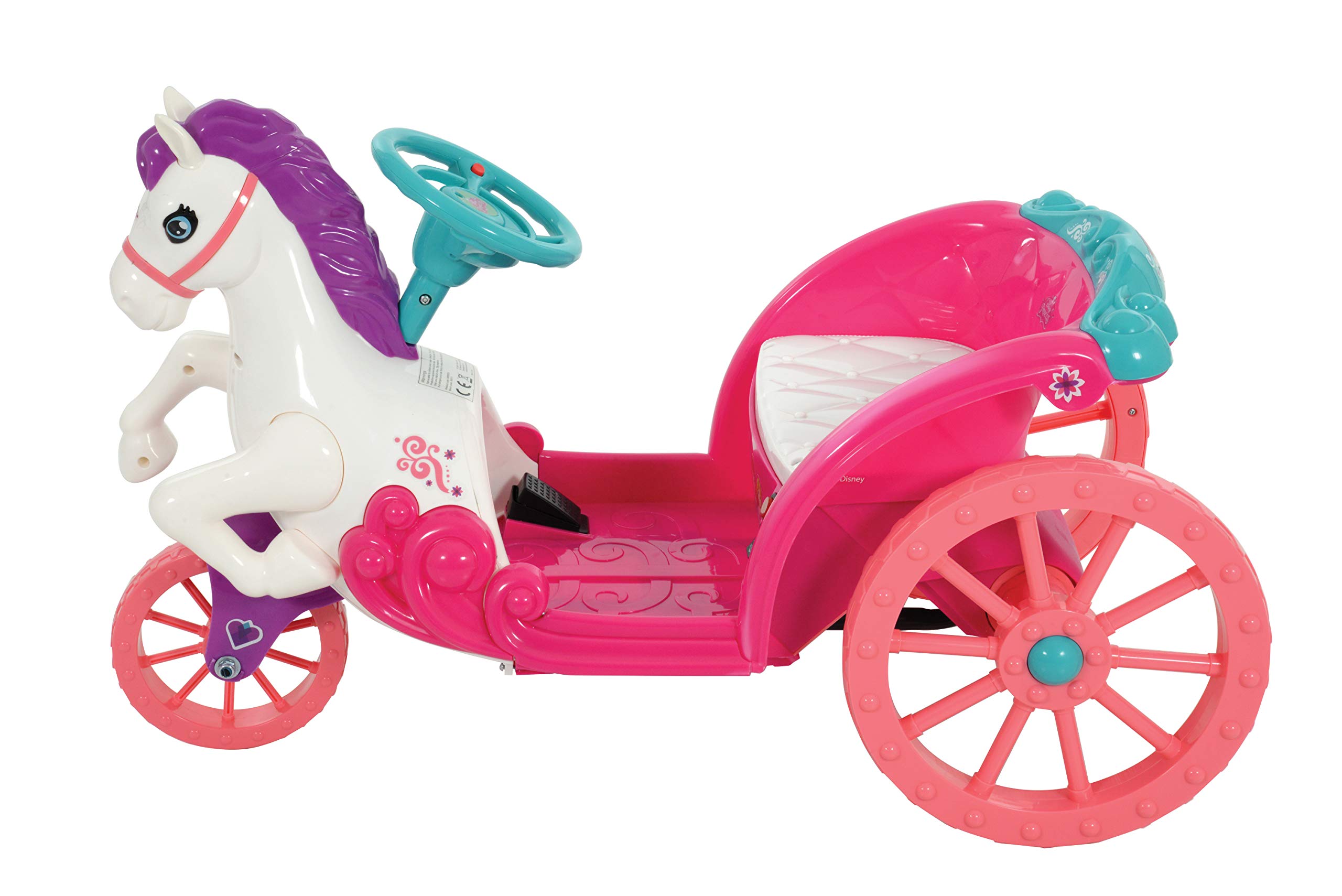 Disney Princess M009009 6v Battery Operated Horse And Carriage