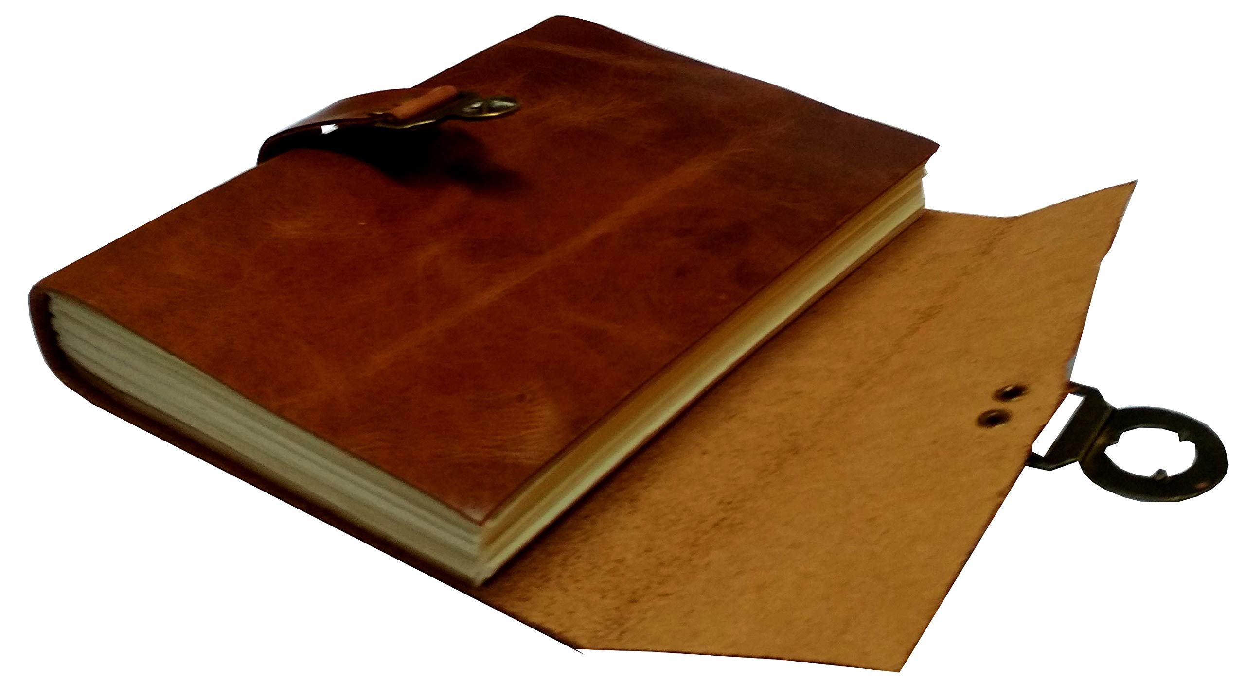Purpledip Leather Diary 'Lucky Star': Handmade Paper Journal for Corporate Gift or Personal Memoir (11690) - Image 4