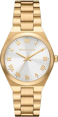 Michael Kors Lennox- Reloj de acero inoxidable con tres manecillas