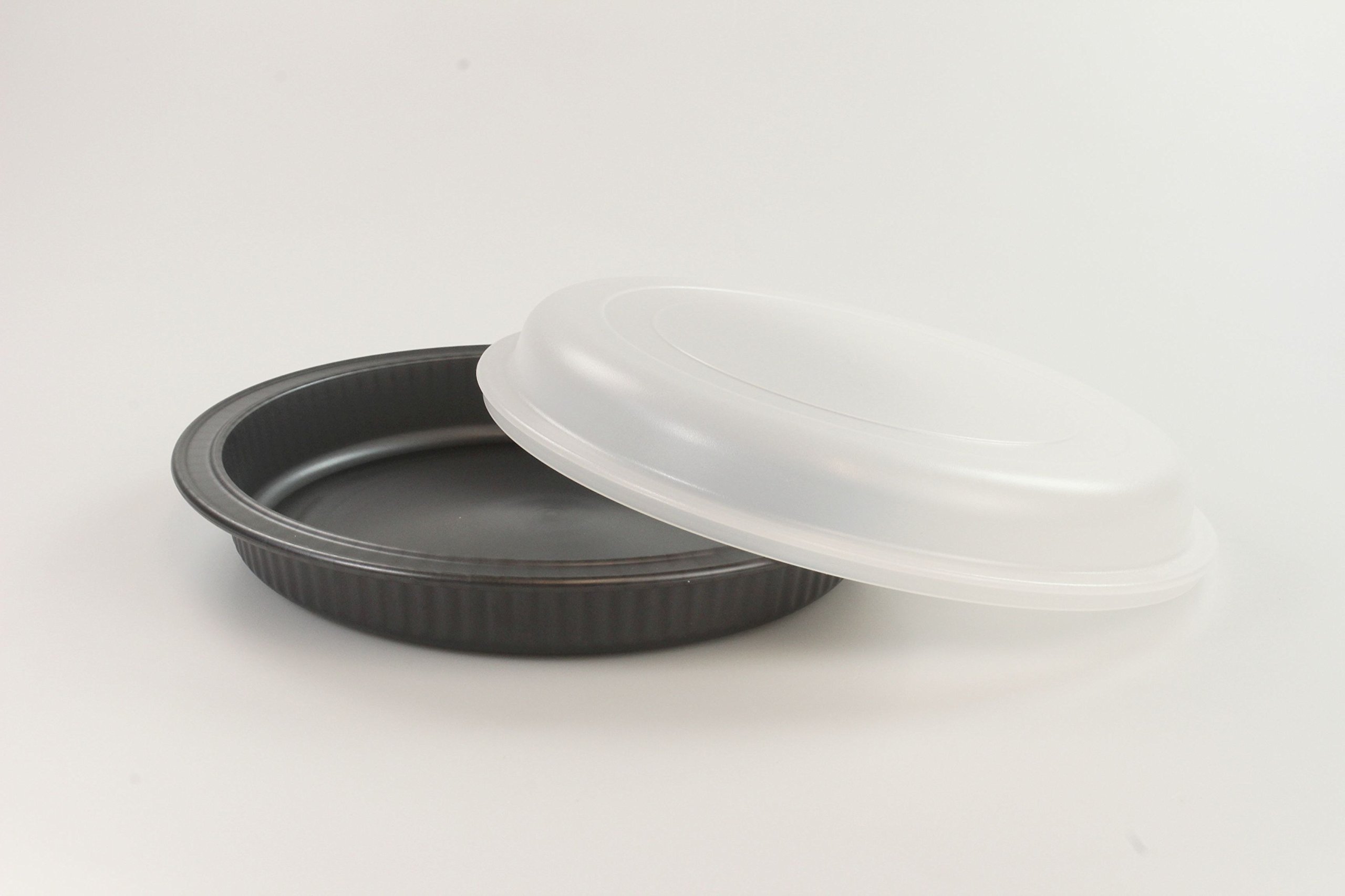 TUPPERWARE UltraPro Kuchenform grau + Deckel weiß Kuchen Form Backen