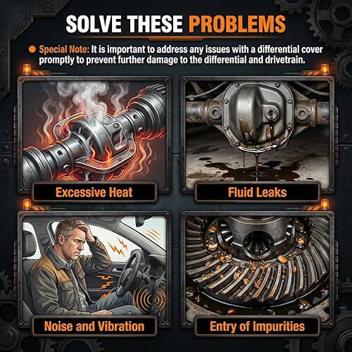 Miniatura 7 de Dana 30 cubierta de diferencial delantera de aluminio negro con aletas de 10 pernos para CJ TJ YJ JK