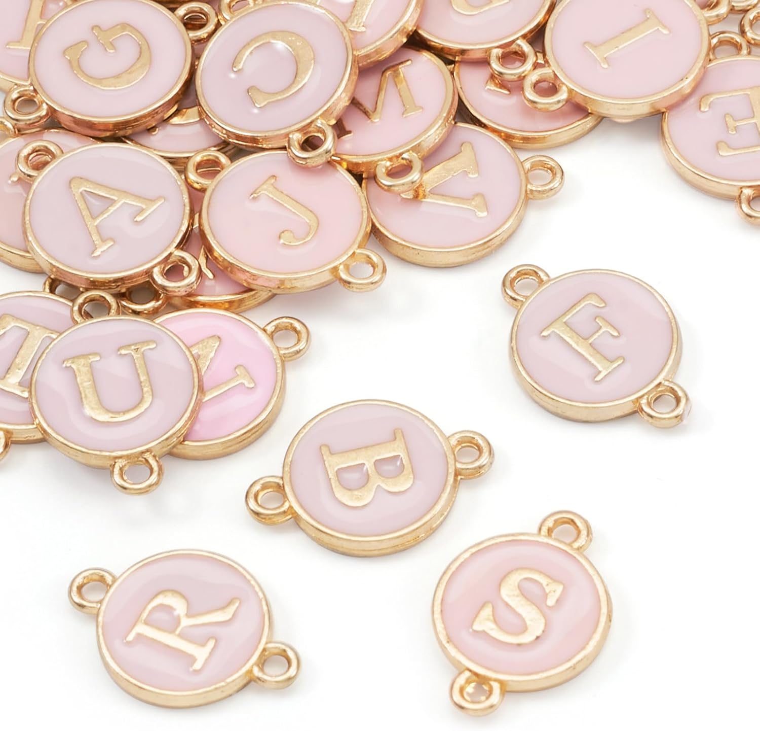 Letter Connector Charms Initial Letter Pendants Links Enamel Alloy Alphabet Charms for Necklace Bracelet Earring Jewelry DIY Making - Image 7