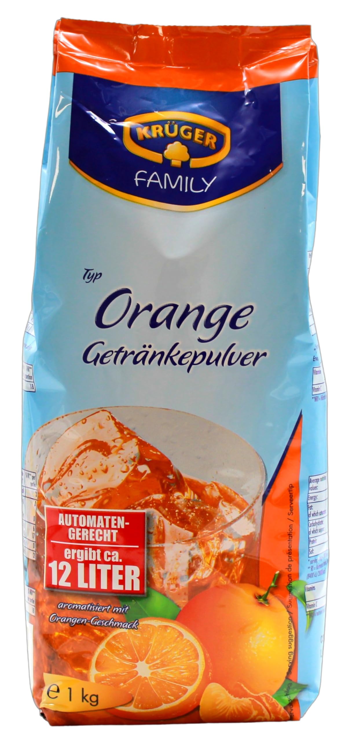 Krüger Family Typ Orange Getränkepulver, 10er Pack (10 x 1 kg)